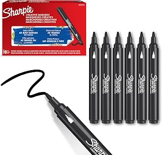Sharpie Creative Marker, Water-Based Acrylic Marker, Bullet Tip, Black, 1 Count