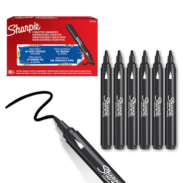 Creative Marker by Sharpie – 1 Count (Pack of 1), Plastic (Body), Felt (Tip), Black, Model 2218123