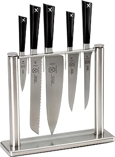 Mercer Culinary Zum 6-Piece Knife Block Set, Stainless Steel, 31.4 x 10.6 x 36.2 cm