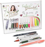Pentel Carrie Walker Feeling Grounded Journaling Writing and Journaling Kit, Gel Pens/Markers/Brush Pens Variety, 14 Pieces