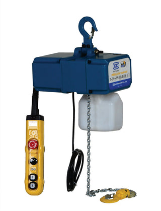 Steel Variable Speed Electric Hoist 500 Lb. Capacity Blue by Vestil – 17"L x 15"W x 11"H, Steel, Blue, Model VS-ECH-5-1PH