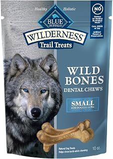 Blue Buffalo Wilderness Small Dog Dental Chews, Grain-Free, 10 oz
