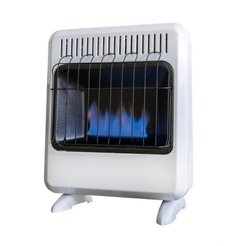 20,000 BTU Vent Free Blue Flame Propane Heater by Mr. Heater – 20000, Propane, White, Model F299720