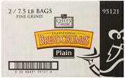 Traditional Bread Crumbs | 7.5-lbs. (Pack of 2) | Fine Grind by Chef's Finest – Fine Grind, Model 95121
