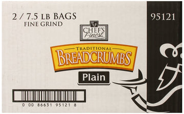 Traditional Bread Crumbs | 7.5-lbs. (Pack of 2) | Fine Grind by Chef's Finest – Fine Grind, Model 95121