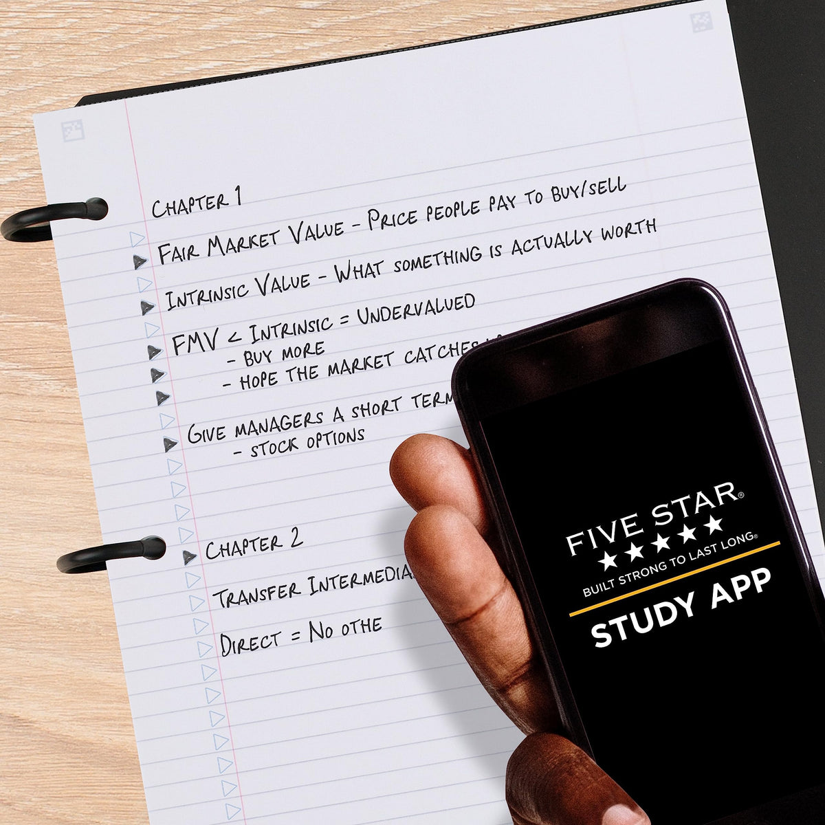 Flex Refillable Notebook + Study App by Five Star – 1 Pack, Plastic, Black, Model 29326AA2