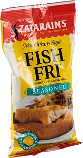 Zatarain's Seasoned Fish Fri Seafood Breading Mix, 10 Oz, 12 Ct