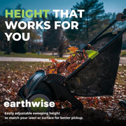 21-Inch Width Leaf & Grass Push Lawn Sweeper by Earthwise – 21" Width, Pine, Black, Model LSW70021