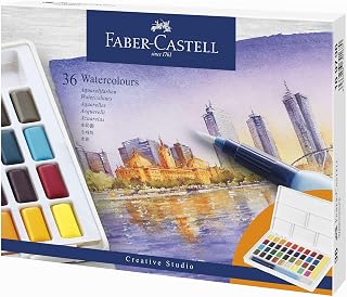 Faber-Castell FC169736 Watercolors in Pans 36ct Arts and Crafts, w36, Multi