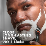 Fusion5 Power 5-Blade Razor Refills for Men by Gillette – 6 Count (Pack of 1), Orange
