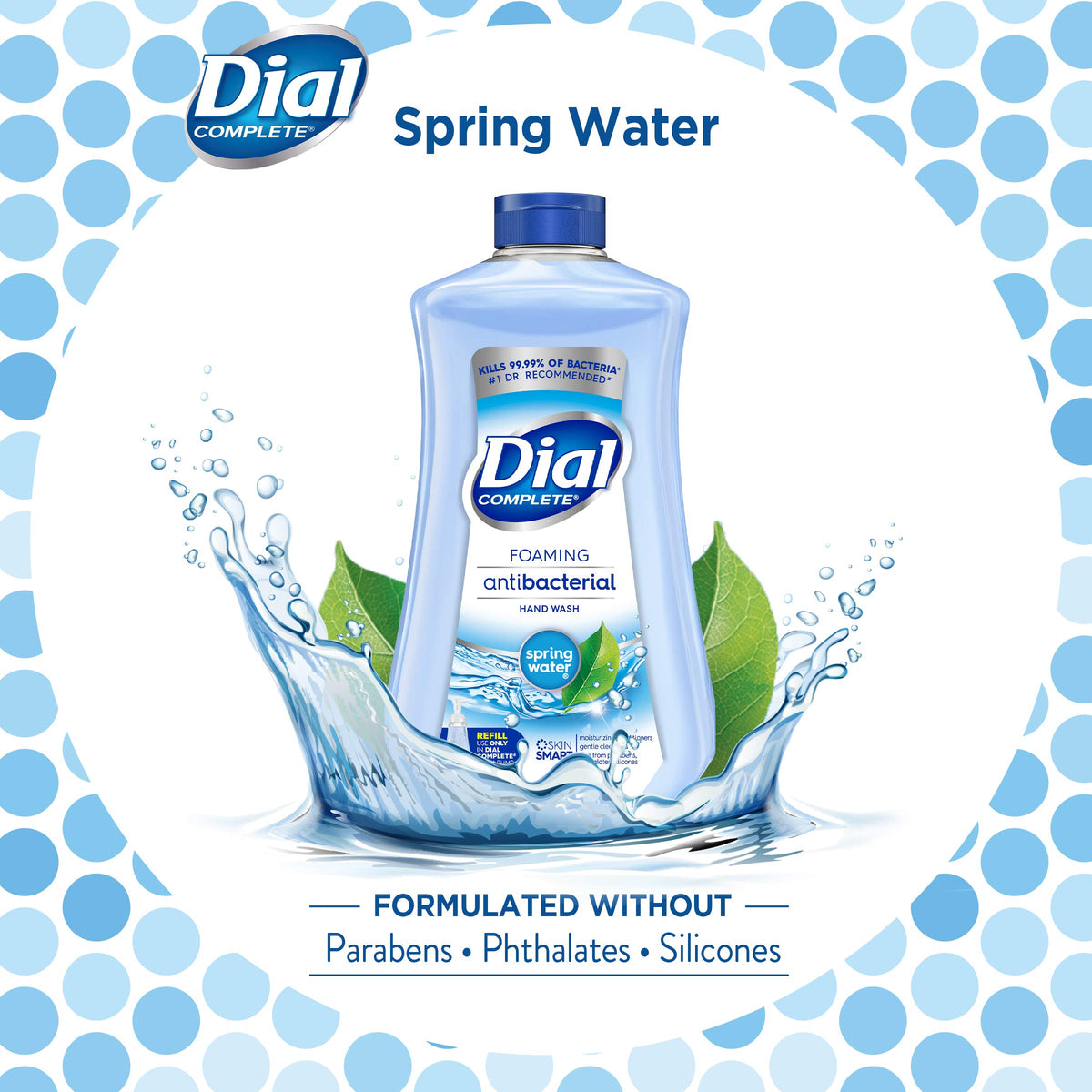 Complete Antibacterial Foaming Hand Soap Refill by Dial – 32 Fl Oz (Pack of 3), BLUE, Pack of 3, Model Complete Antibacterial Foaming Hand Soap 1