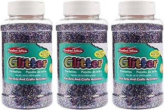 CLI Charles Leonard Creative Arts Glitter, Multi-Color, Pack of 3 (1 lb) Bottles (CHL41100-3)