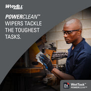 WypAll PowerClean WetTask for Solvents – 6 x 95 Towels, 1 Bucket (06001)