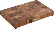 Zassenhaus 055481 Chopping Block Made Of Acacia Wood Dark 45 X 30 X 4.5 Cm With Non-Slip Feet Endwood Chopping Board Wood Kitchen Steak Board