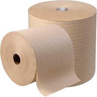 Georgia Pacific 26480 SofPull Hardwound Paper Towels for SofPull Manual Mechanical Dispenser, 7.8" x 1000' Roll, Brown, Poly-bag Protected (1 Individual Roll of 1000')