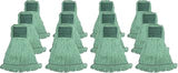 Genuine Joe MGR5BCT Synthetic Blend Wide Band Wet mop, 160z., 12/CT, Green