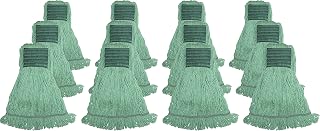 Genuine Joe MGR5BCT Synthetic Blend Wide Band Wet mop, 160z., 12/CT, Green