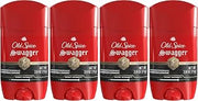 Old Spice Antiperspirant Deodorant for Men,24/7 Sweat & Odor Protection,24/7 Lasting Freshness,Invisible Solid,Swagger with Cedarwood Scent,2.6 oz,(Pack of 4)