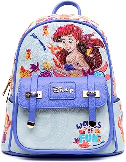 Wondapop The Little Mermaid - Ariel 11" Vegan Leather Fashion Mini Backpack