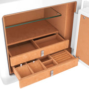 Barska Light Interior / 17.5 x 18 x 14 inches / White Cabinet Safes