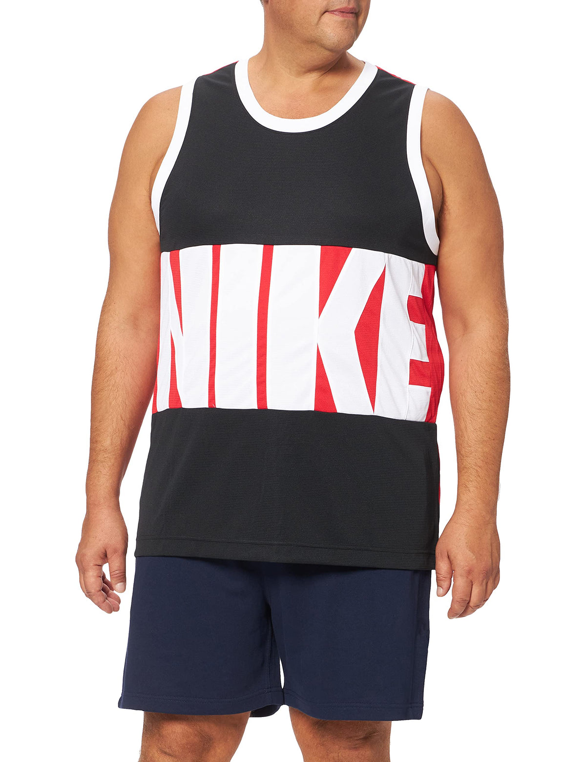 Dri-fit Jersey Mens Size-M by Nike – Polyester, Black/University Red/White, Model 27061_466230