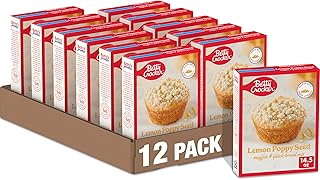 Betty Crocker Lemon Poppy Seed Muffin & Quick Bread Mix, 14.5 oz, 12 Pack