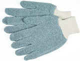 MCR Safety 9423KM Regular Weight Knit Wrist Gloves, Large, Gray, 1-Pair