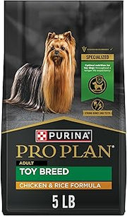 Purina Pro Plan Toy Breed Dry Dog Food, Chicken & Rice, 5 lb Bag