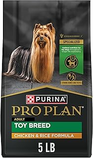 Purina Pro Plan Toy Breed Dry Dog Food, Chicken & Rice, 5 lb Bag