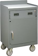 Durham 2203-LU-95 Mobile Bench Cabinet with 1 Shelf, 30" Wide, 1200 lb Capacity