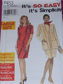 Simplicity Pattern #7453 SIZE A (18W-26W)