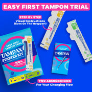 Starter Kit Multipack by Tampax – Regular/Super, Rayon, Model P_897