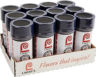 Lawry's Black Pepper Seasoned Salt, 5 oz (Pack of 12)