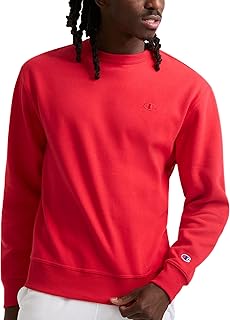 Champion Men's Men's Crewneck Fleece Sweatshirt, Standard Fit, Midweight, C Logo, Available in Regular and Big & Tall
