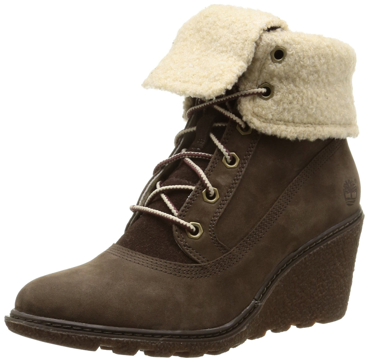 Women's Dark Brown EK Amston Roll-Top 7.5 B(M) US by Timberland – 7.5, Leather, Dark Brown, Model C8256A_DARK BROWN