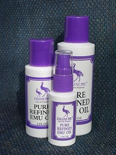 AEA Certified Fully Refined Pure Emu Oil 2oz. Bottle, Off White