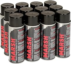 Marsh Spray Stencil Ink, 11 Oz., Black, Lot of 12
