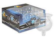 Ner Mitzvah Glass Oil Cups for Menorah, Size 1, Clear, 9 Pack