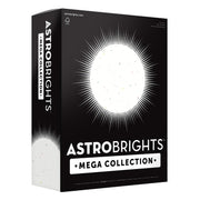 Mega Collection by Astrobrights – 320 Count (Pack of 1), Paper, Bright Confetti White, Model 91683