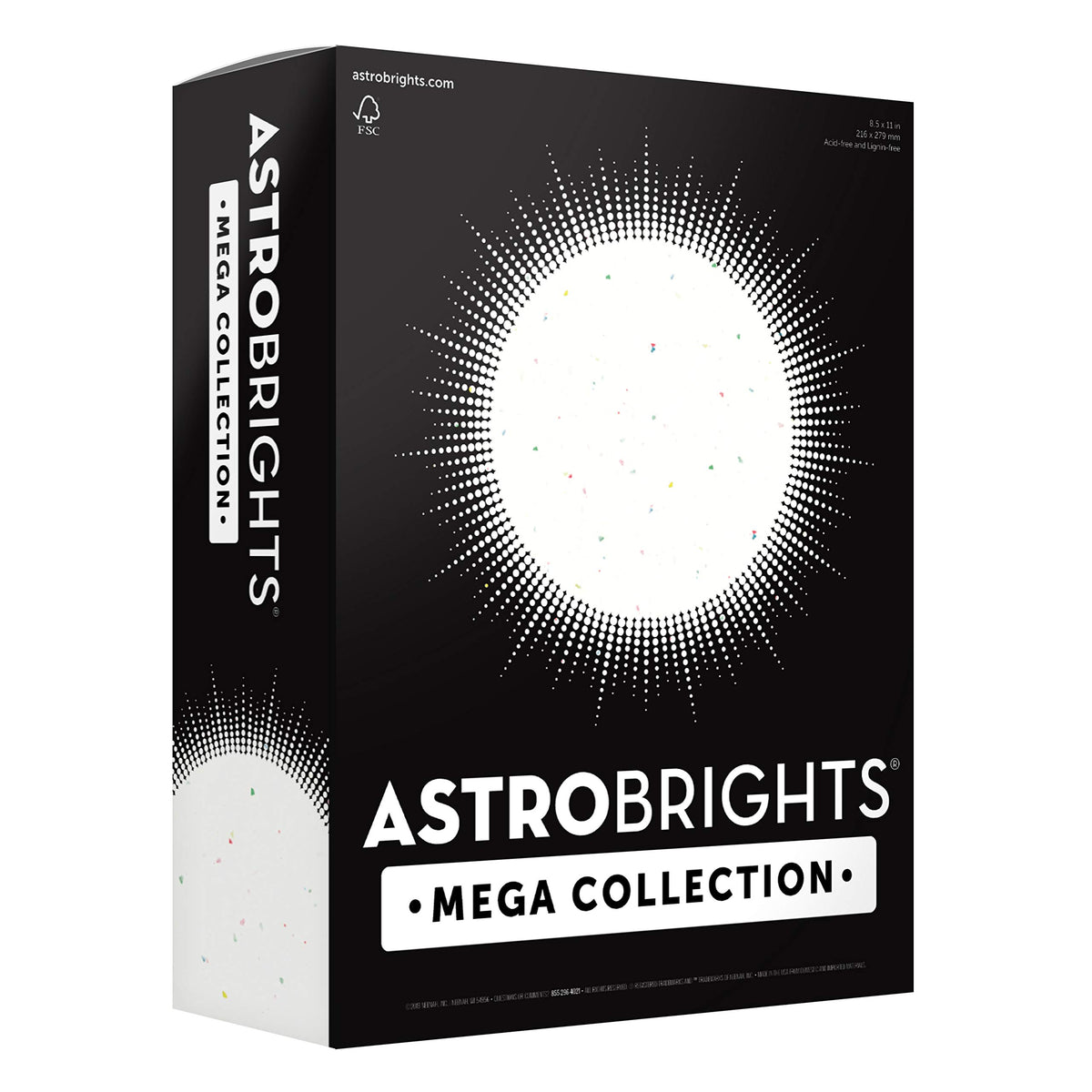 Astrobrights 320 Count (Pack of 1) / Bright Confetti White / 1 Colored Paper