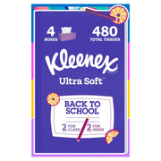 Ultra Soft Facial Tissues by Kleenex – 1 Count (Pack of 4), Paper, White, Pack of 4, Model 036000578393