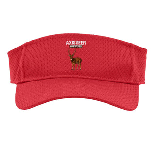 Chital Axis Deer Sport Sun Visor by Chital Axis Deer Lovers Shop – Polyester, Red