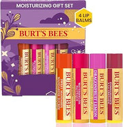 Burt's Bees 4 Lip Balms, Beeswax Bounty Set, Pomegranate, Sweet Mandarin, Coconut And Pear & Watermelon