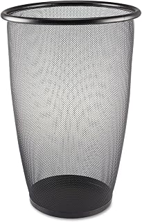 Safco SAF9718BL, Round Mesh Wastebaskets, 1, Black