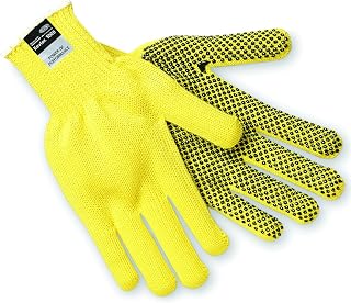 MCR Safety 9365M Kevlar Regular Weight 7 Gauge Dotted Gloves, Medium