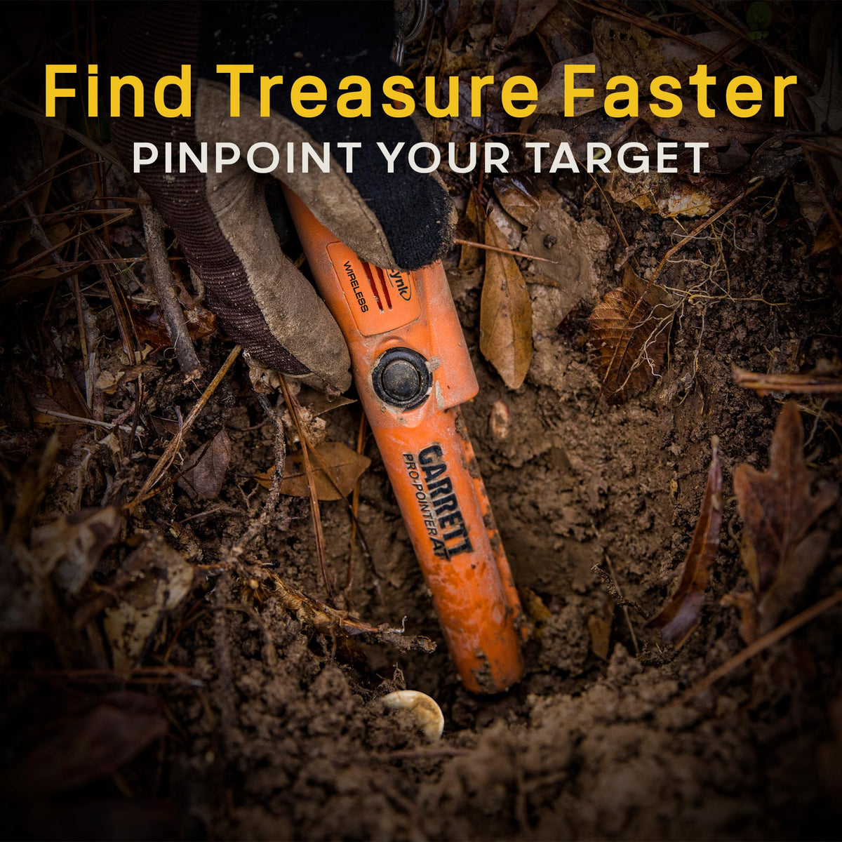 Garrett Pro-Pointer AT Z-Lynk Wireless Pinpointer by Garrett Metal Detectors – Pro-Pointer AT w/ Z-Lynk, Plastic, Orange, Model GAR1142200