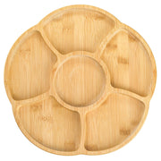 Cididu Lazy Susan Serving Tray, Bamboo, 12 Inch, Natural