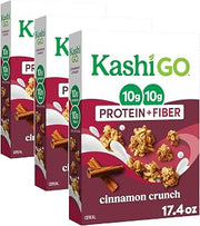Kashi GO Cinnamon Crunch Protein Cereal 17.4oz (Pack of 3)