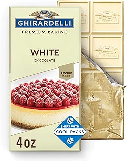 Ghirardelli Premium White Chocolate Baking Bar, 4 OZ (12 bars)
