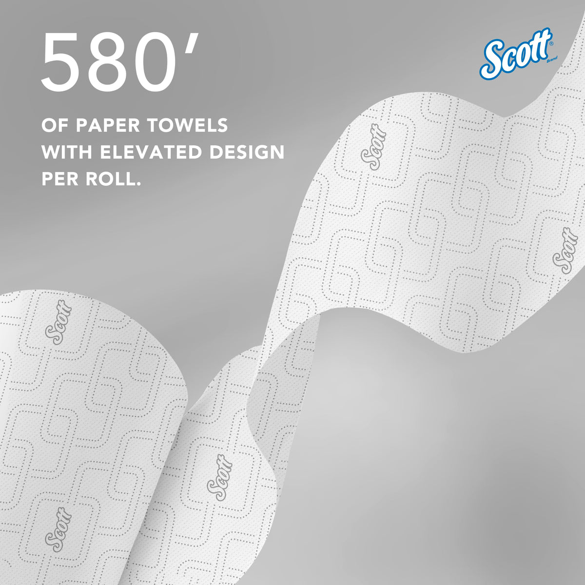 Scott Professional Slimroll Hard Roll Towels – Bulk, 6 Rolls x 580' (47035)